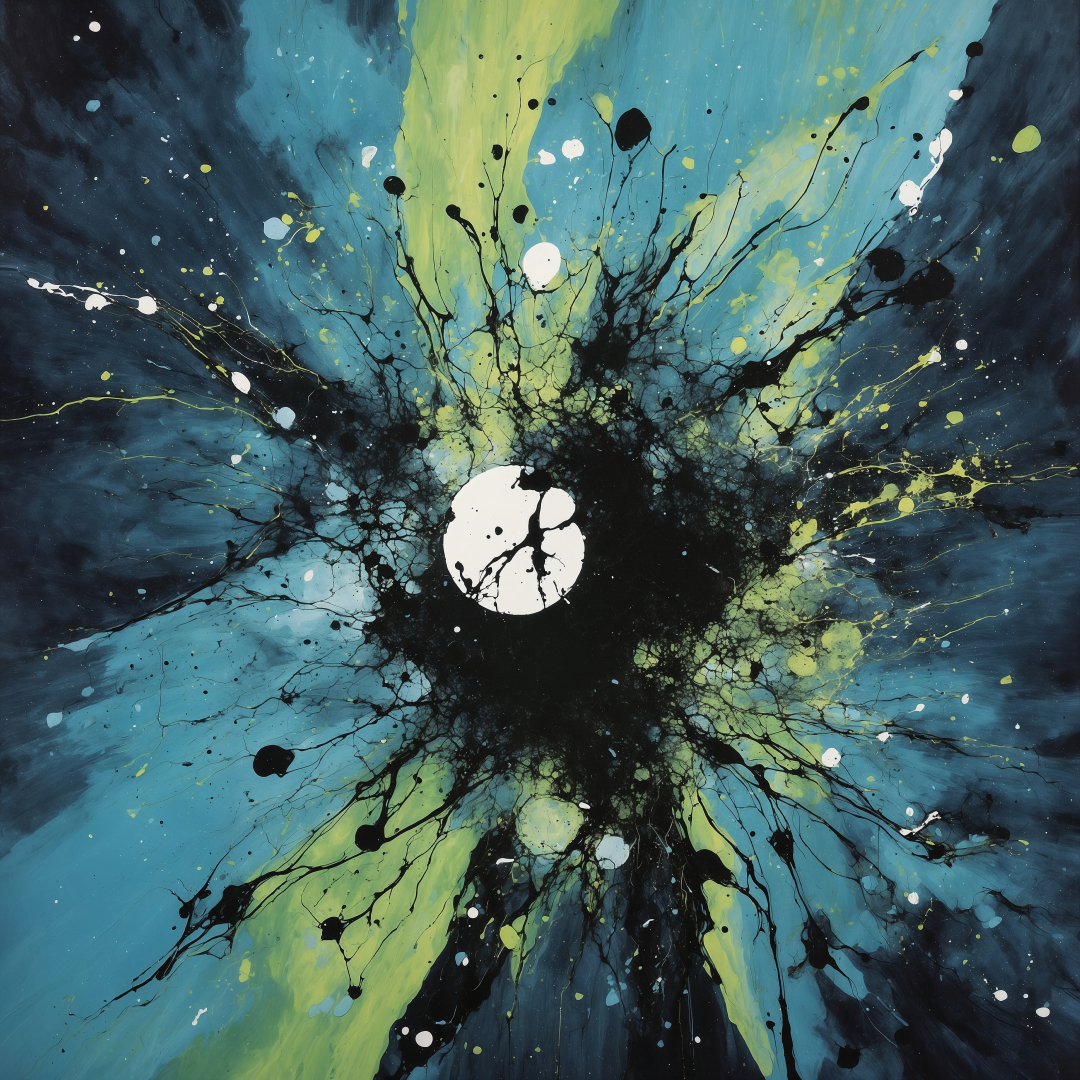 Abstract blue and green structures, visual artifact from Z.E.R.O. TAIJITU pack